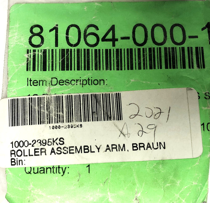 Braun Roller Assembly Arm Kit 1000-2395KS NOS