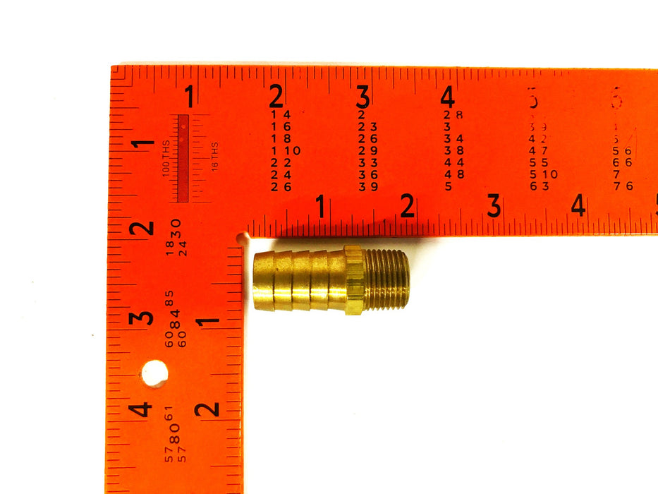 Unbranded 5/8 inch Barb x 3/8 Inch NPT Brass Hose Fitting [Lot of 6] NOS