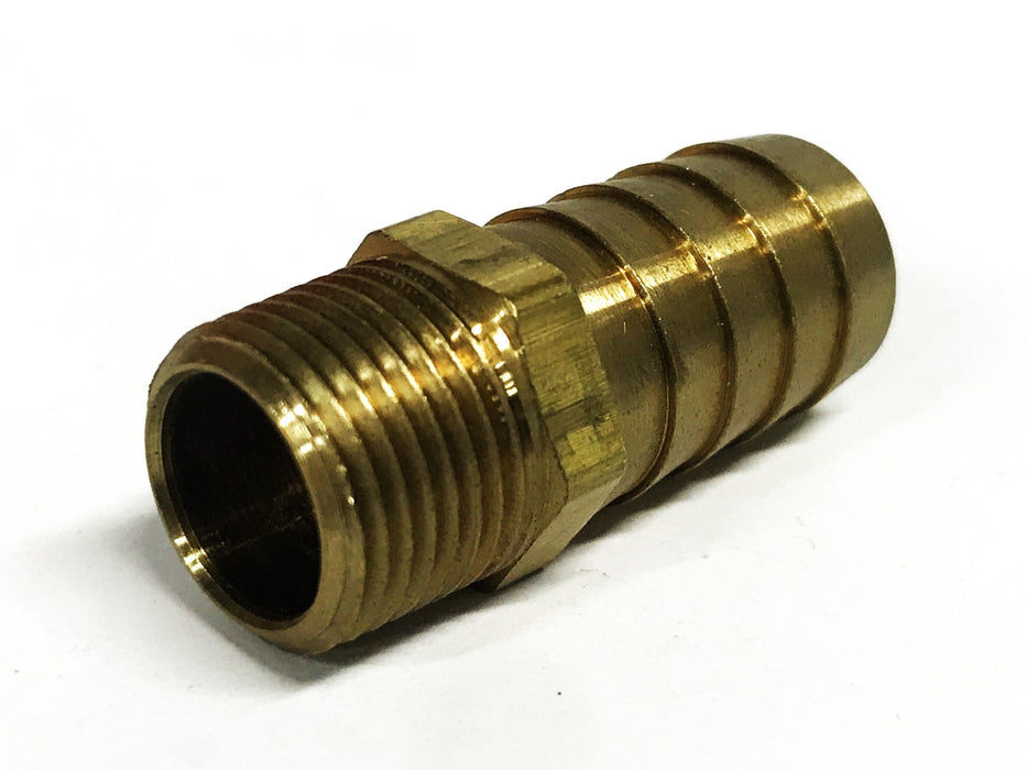 Unbranded 5/8 inch Barb x 3/8 Inch NPT Brass Hose Fitting [Lot of 6] NOS