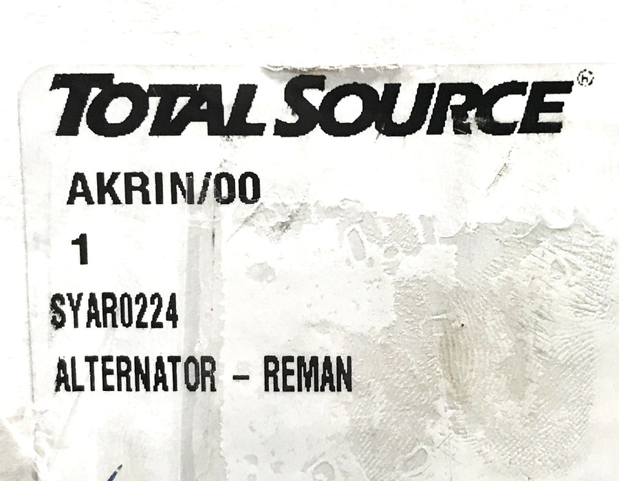 Total Source Forklift Alternator SYAR0224 REMANUFACTURED