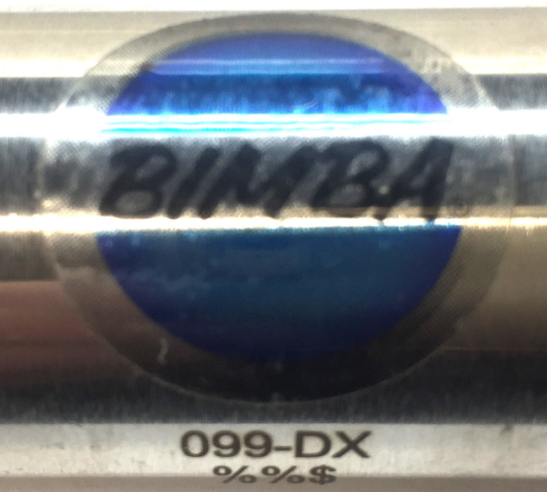 Bimba (Blue) Stainless Pneumatic Cylinder 099-DX NOS