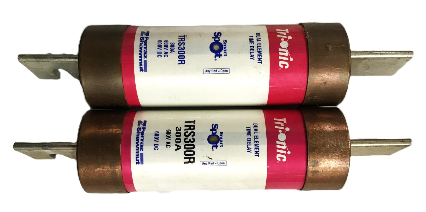 Ferraz Shawmut Trionic Duel Element Time Delay Fuse TRS300R [Lot of 2] NOS