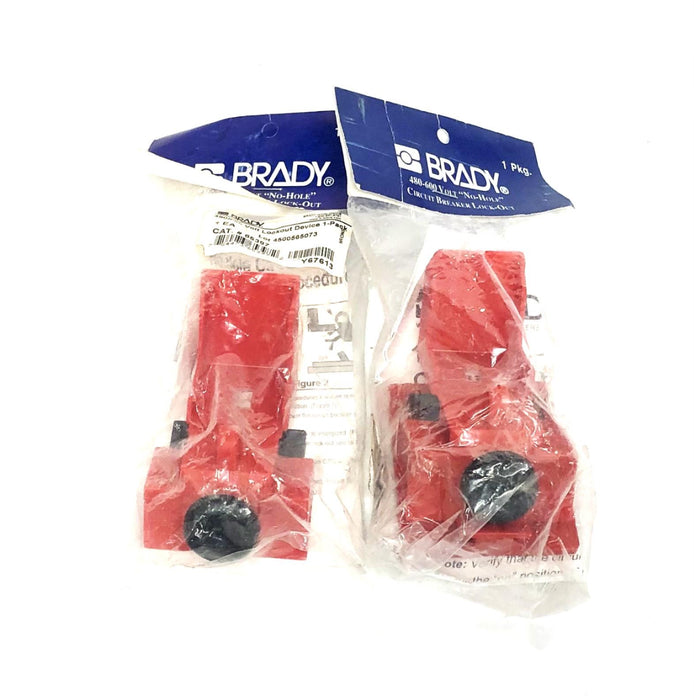 Brady 480-600V No Hole Circuit Breaker Lock-Out 65397 [Lot of 2] NOS