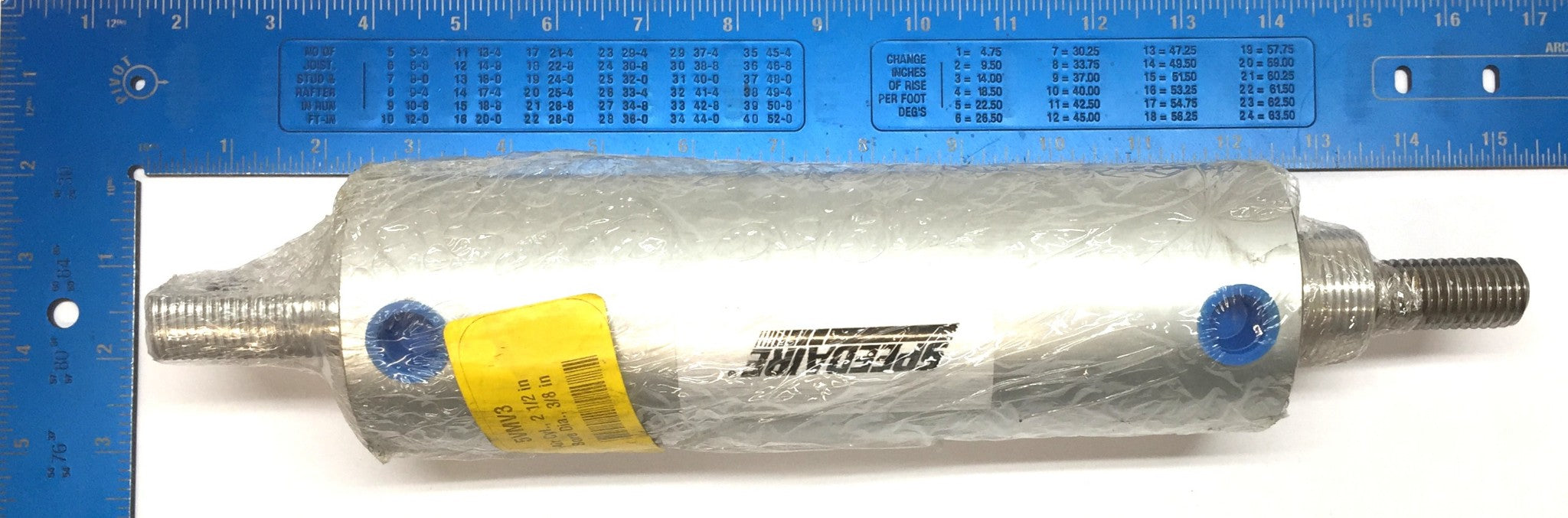 Speedaire Aluminum 2-1/2" Bore Air Cylinder with 5" Stroke 5VMV3 NOS