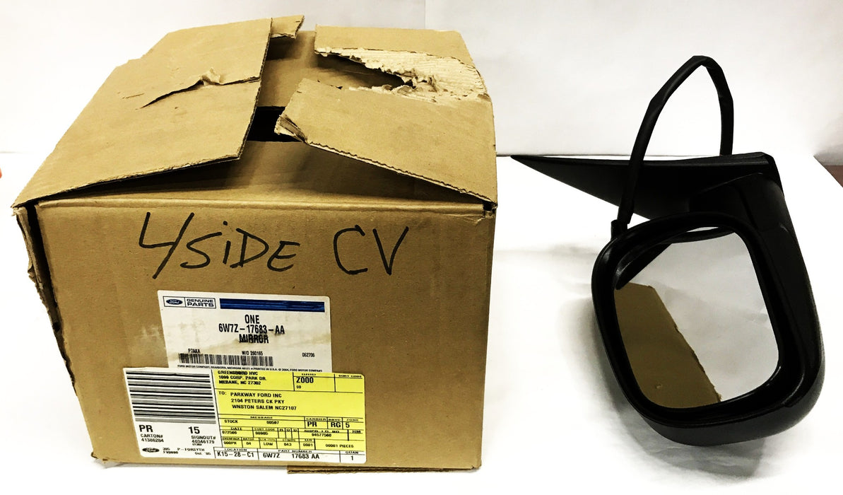 Ford OEM Non-Heated Drivers Side Door Mirror 6W7Z-17683-AA NOS