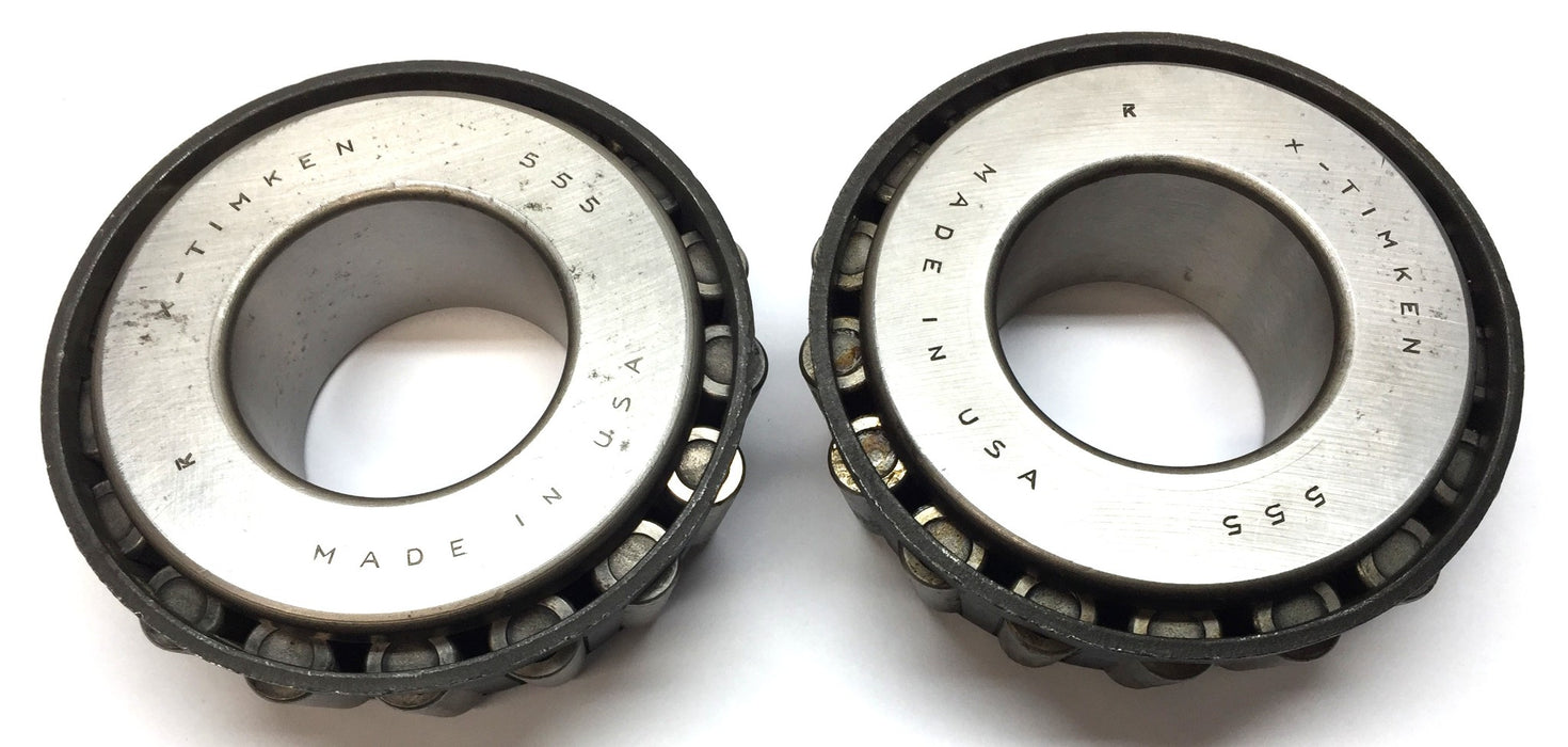 X-Timken Tapered Roller Bearing 555 [Lot of 2] NOS