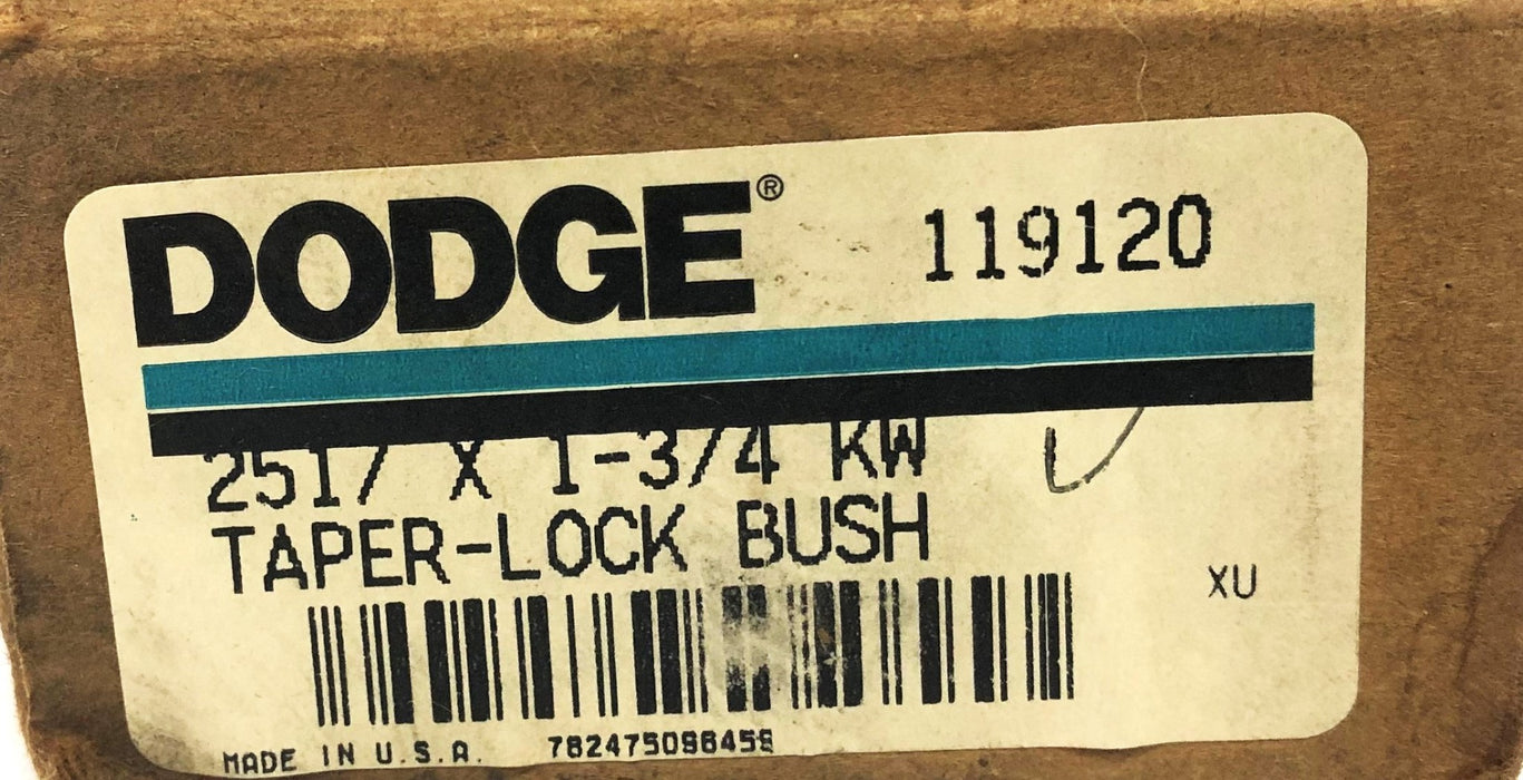 Dodge Split Taper-Lock Bushing 2517X1-3/4 KW (119120) NOS