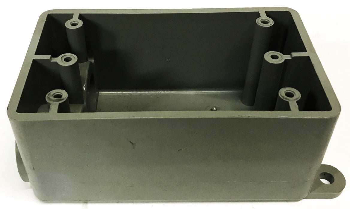 Kraloy 1-Gang 2-Opening 3/4 inch PVC Conduit Box FSS07 [Lot of 3] NOS