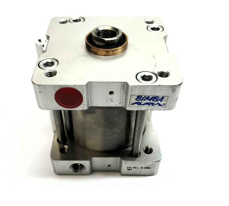 Bimba Flat-1 Pneumatic Cylinder (Missing 1 Plug) FS-701.5-GMW USED