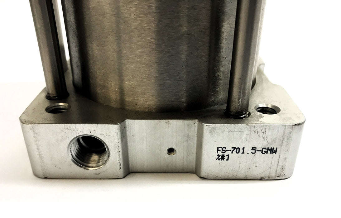 Bimba Flat-1 Pneumatic Cylinder (Missing 1 Plug) FS-701.5-GMW USED