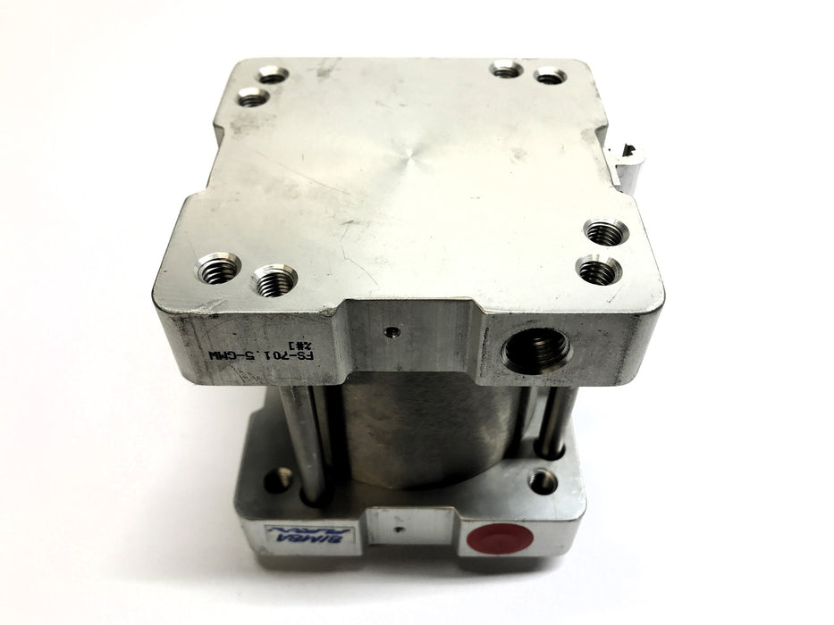 Bimba Flat-1 Pneumatic Cylinder (Missing 1 Plug) FS-701.5-GMW USED