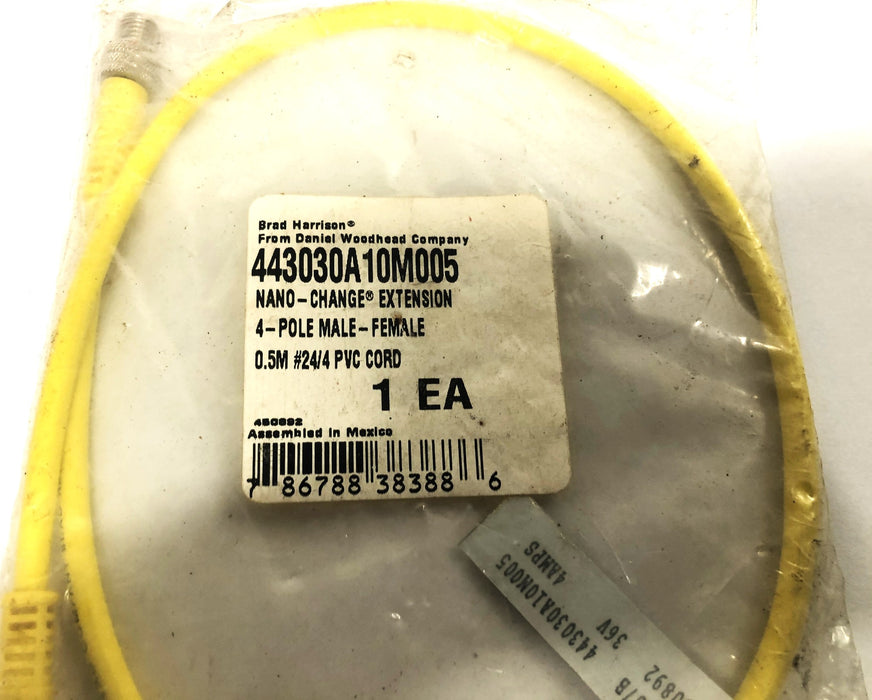 Woodhead Brad Harrison 4A 36V M-F Nano-Change Extension Cord 443030A10M005 NOS