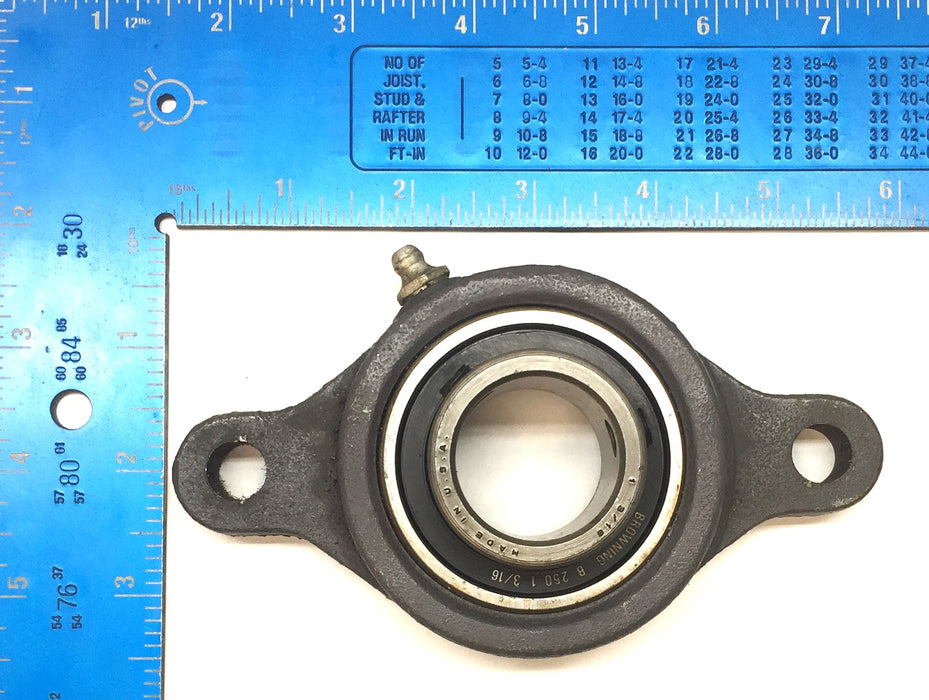 Browning 2-Hole Mount Pillow Block Bearing B250 1-3/16" NOS