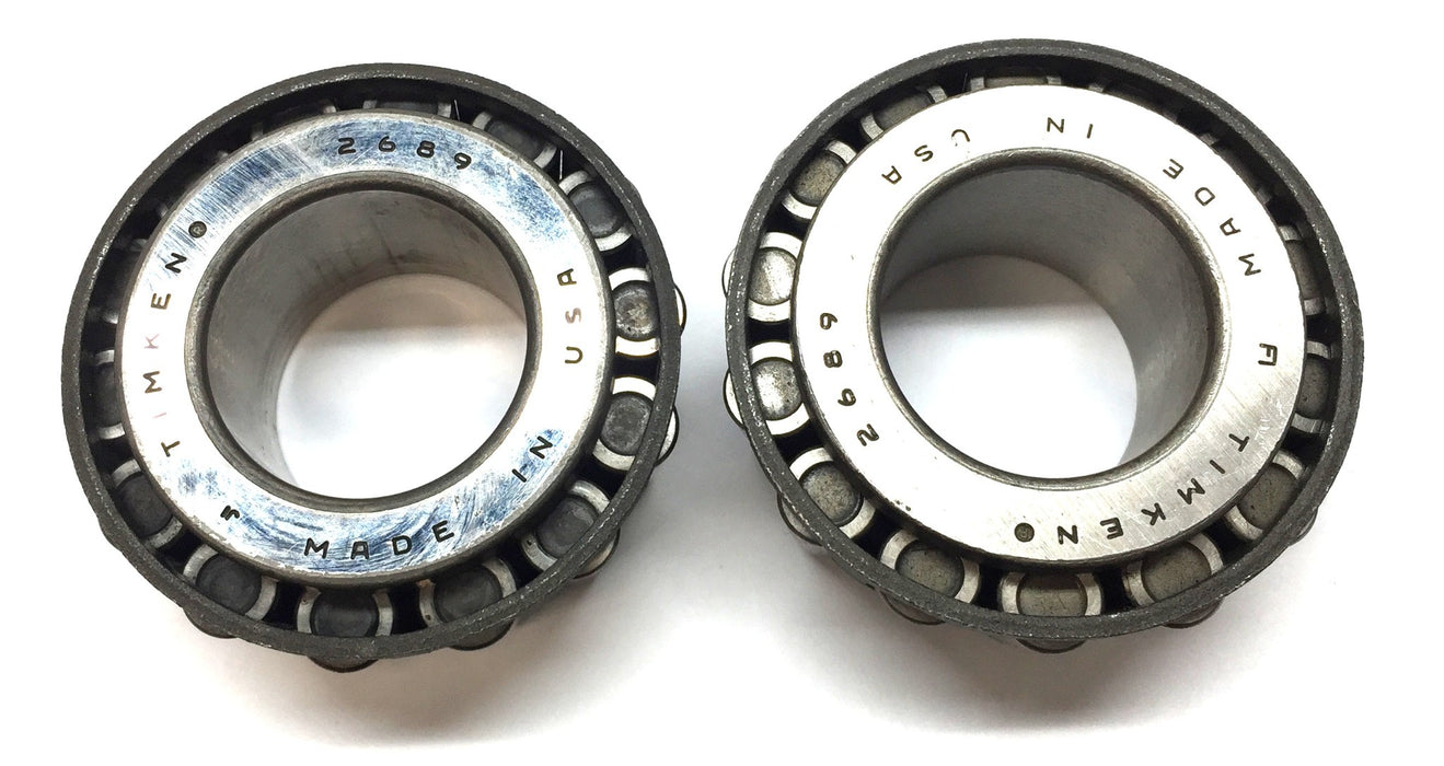 Timken Tapered Roller Bearing Cone 2689 (No Box) [Lot of 2] NOS
