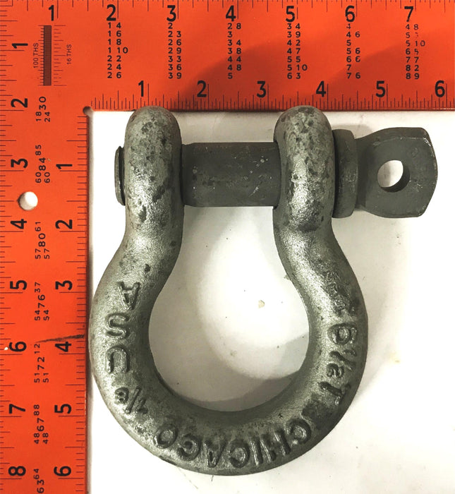 Chicago 7/8 inch Screw Pin Shackle G-209 (6-1/2T) NOS