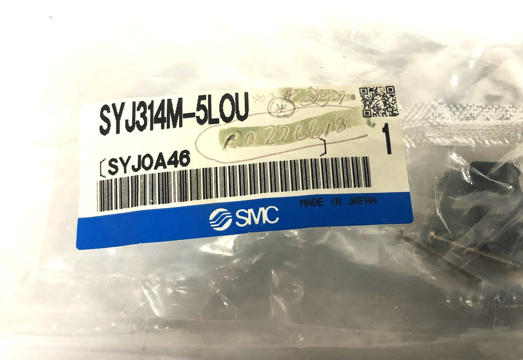 SMC Solenoid Valve SYJ314M-5LOU (SYJ0A46) NOS