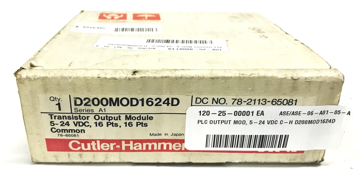 Cutler-Hammer AC/DC Input Module D200MOD1624D NOS