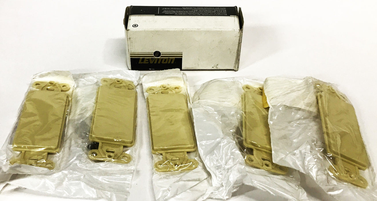 Leviton Ivory Cover, Box of 5, 80414-1 [Lot of 3] NOS