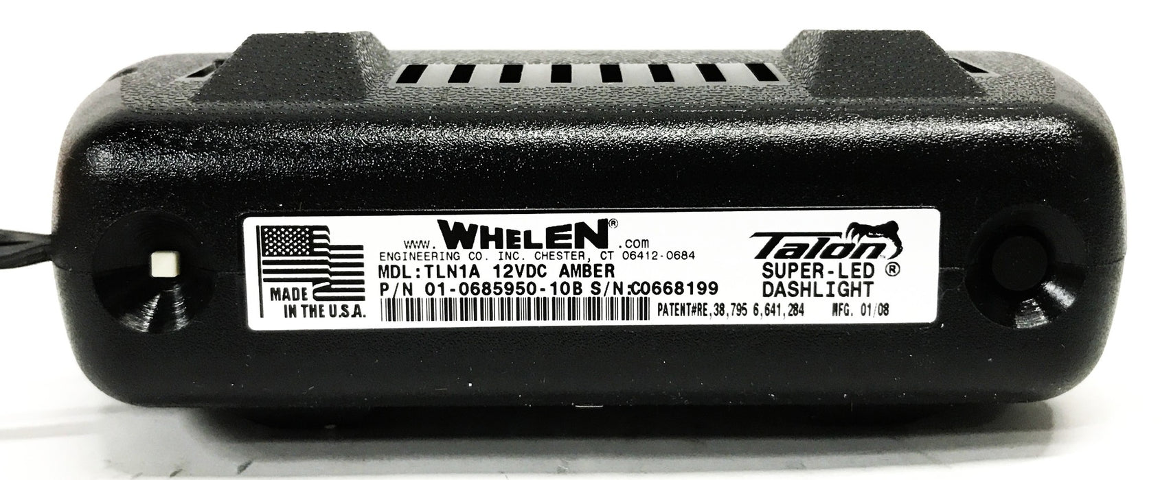 Whelen Talan 12 Volt Amber LED Dash Light TLN1A NOS
