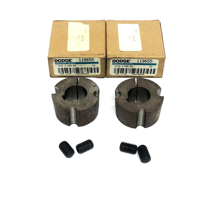 Dodge Split Taper-Lock Bushing 1210X25MM KW (119655) [Lot of 2] NOS