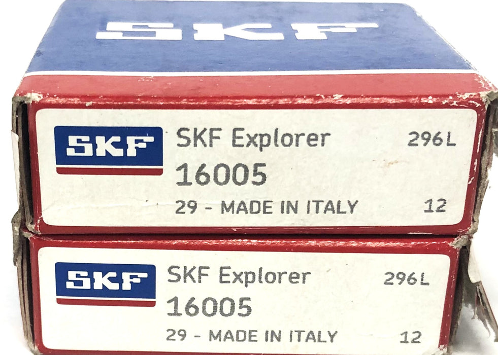 SKF Explorer Ball Bearing 16005 [Lot of 2] NOS