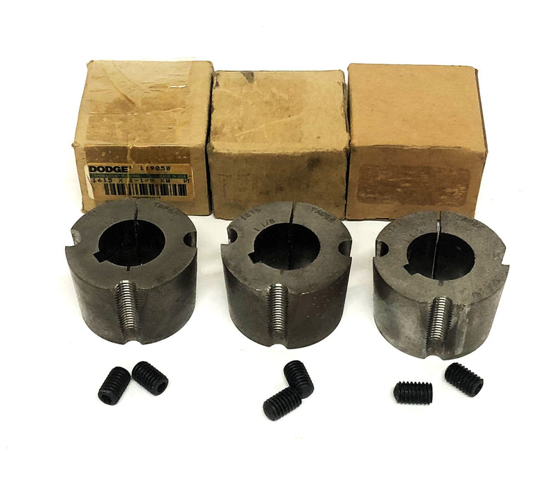 Dodge Split Taper-Lock Bushing 1615X1-1/8 KW [Lot of 3] NOS