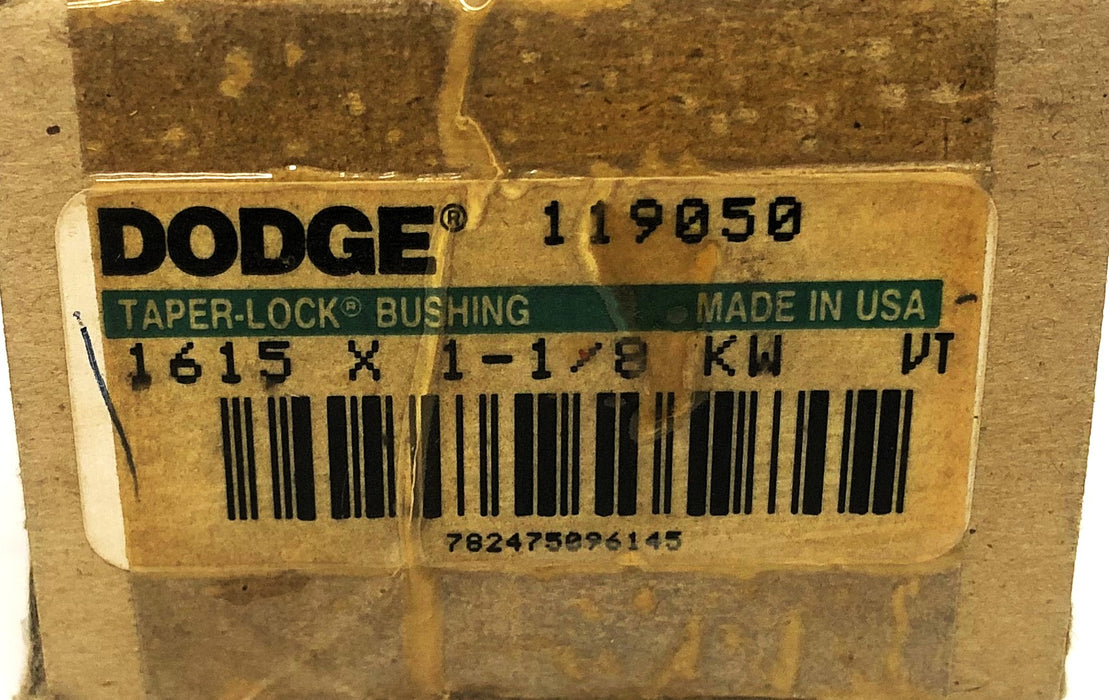 Dodge Split Taper-Lock Bushing 1615X1-1/8 KW [Lot of 3] NOS