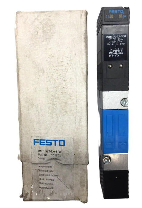 Festo Series: E602 Solenoid Valve JMTH-5/2-7,0-S-VI (151701) USED