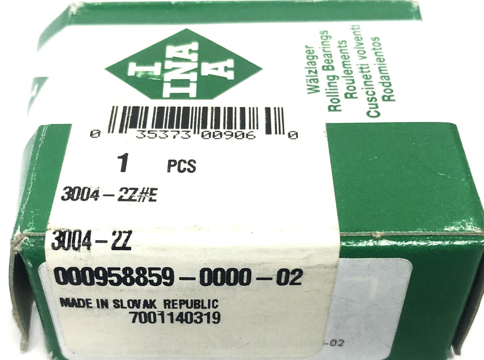 INA Ball Bearing 3004-2Z NOS