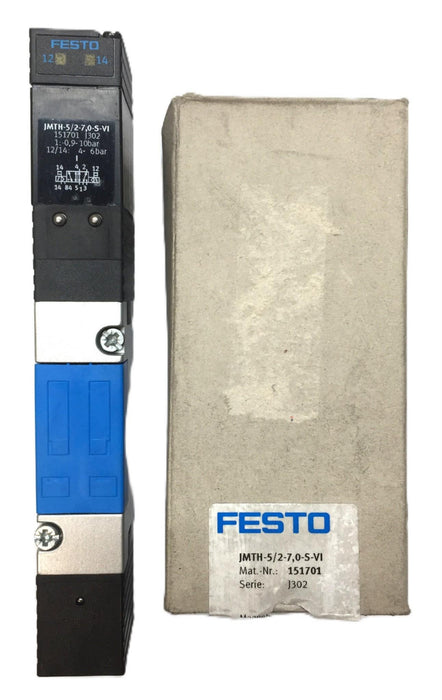 Festo Series: J302 Solenoid Valve JMTH-5/2-7,0-S-VI (151701) USED