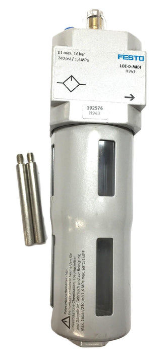 Festo Air Line Lubricator LOE-D-MIDI (H943) 192576 (H943) USED