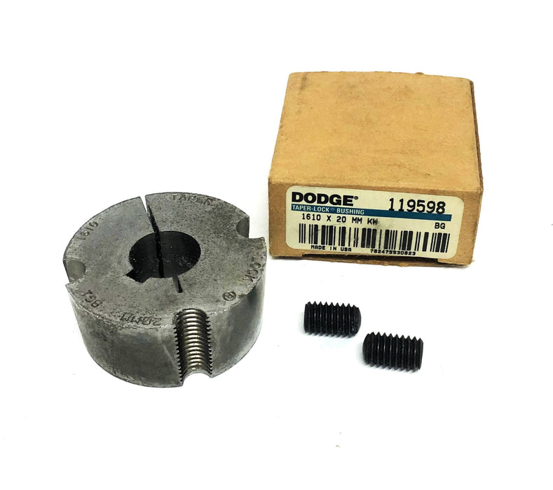 Dodge Split Taper-Lock Bushing 1610X20MM KW (119598) NOS