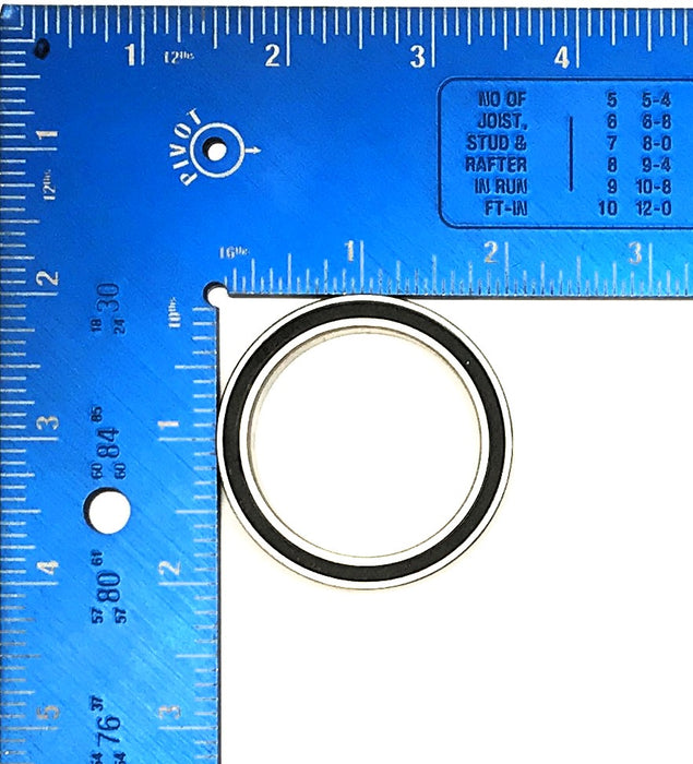 IBB Rubber Sealed Deep Groove Ball Bearing 6808RS [Lot of 4] NOS