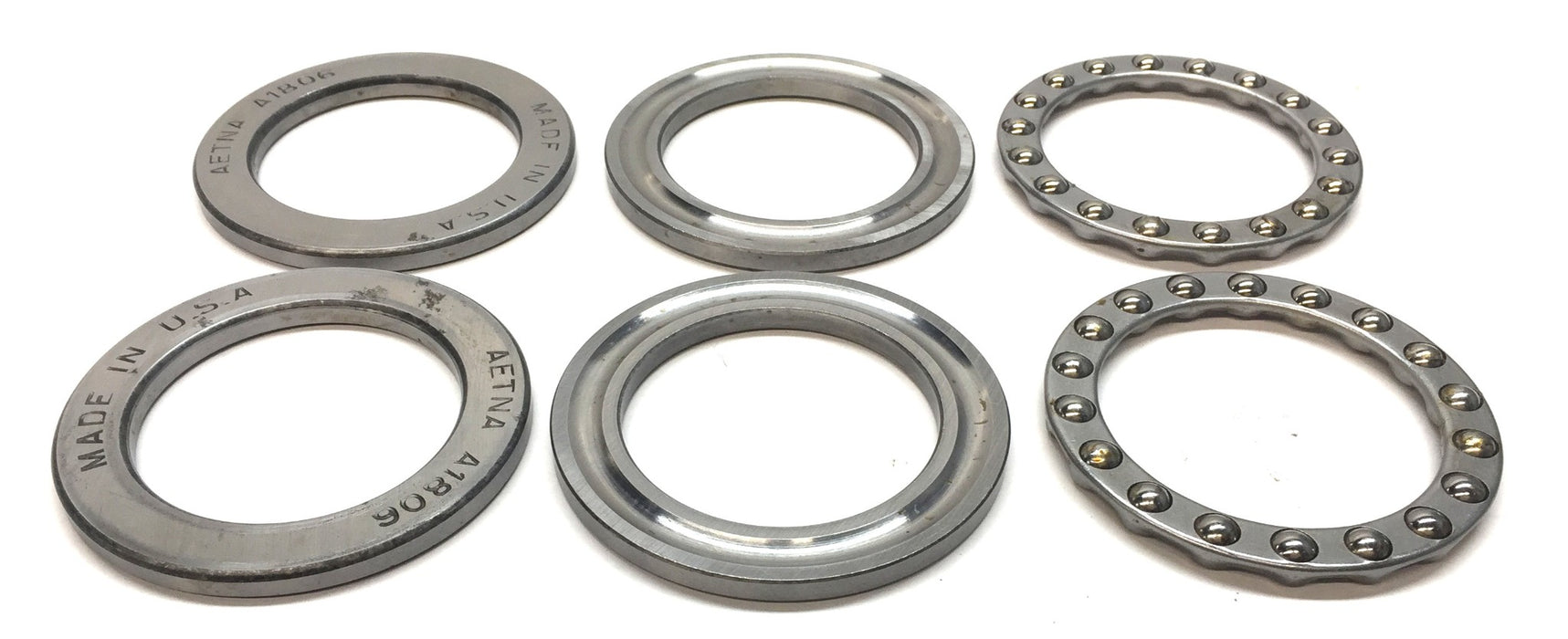 Aetna Thrust Ball Bearing (No Box) A1806 [Lot of 2] NOS