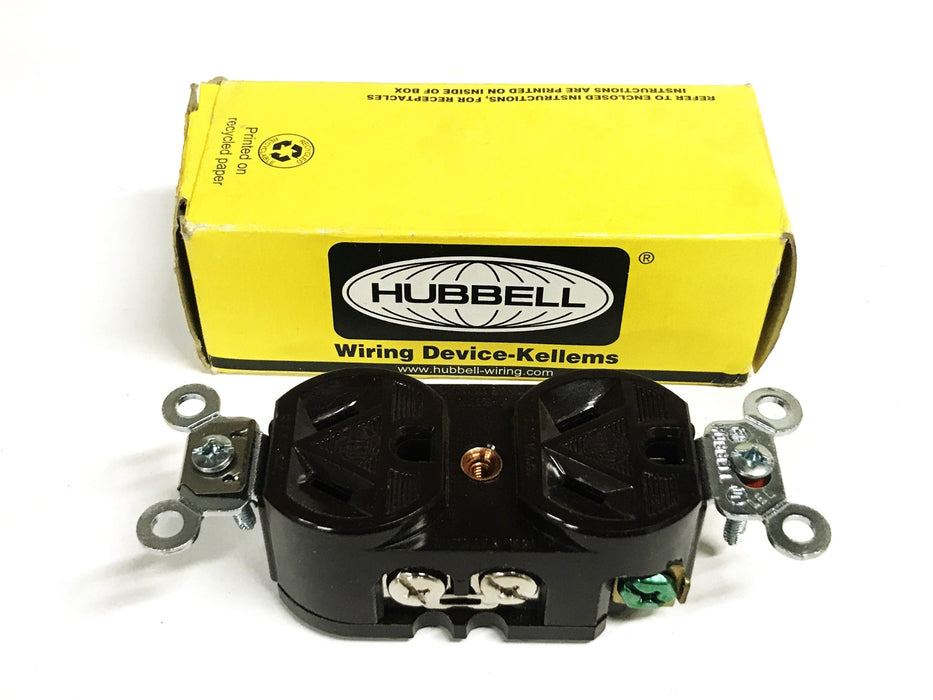 Hubbell 15A 277VAC Straight Blade Duplex Receptacle HBL5302 NOS