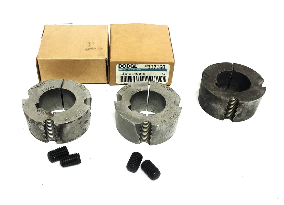 Dodge Split Taper-Lock Bushing 1610X1-3/16 K (117160) [Lot of 3] NOS