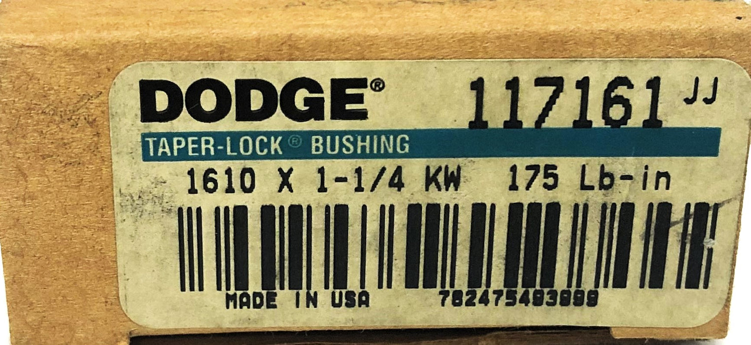 Dodge Split Taper-Lock Bushing 1610X1-1/4 KW (117161) [Lot of 2] NOS