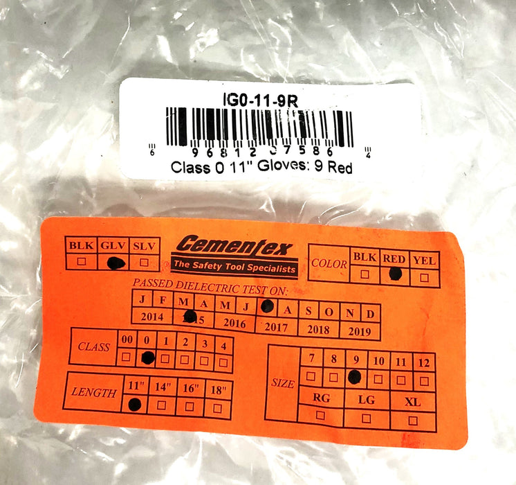 Marigold Class 0 Type I Rubber Insulating Gloves Size 9 ASTM D120 (EN60903) NOS