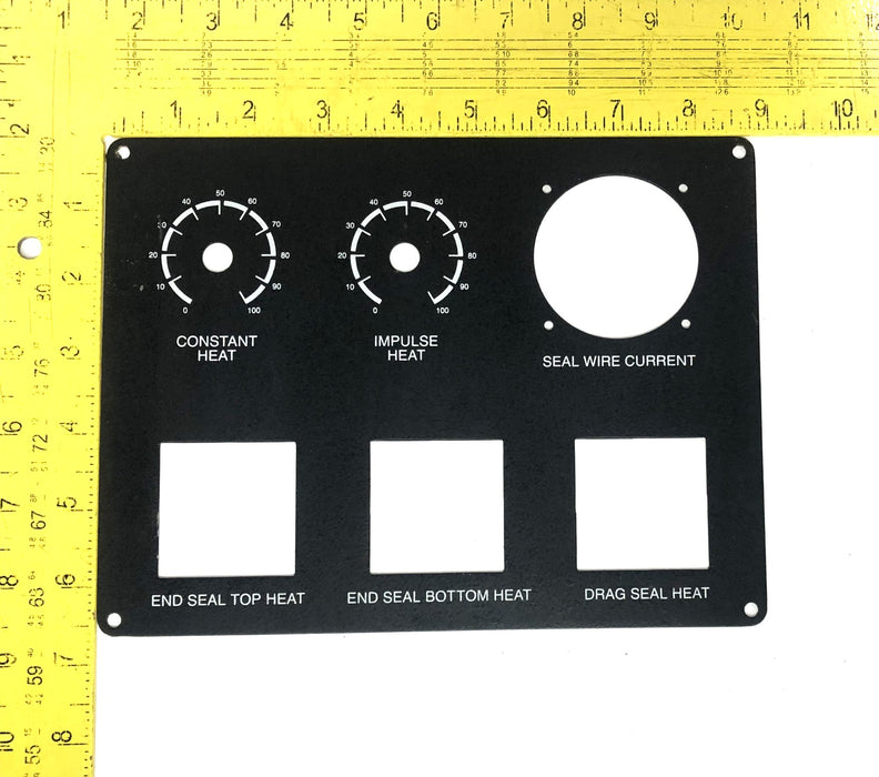 Unbranded Sealer Machine Metal Faceplate NOS