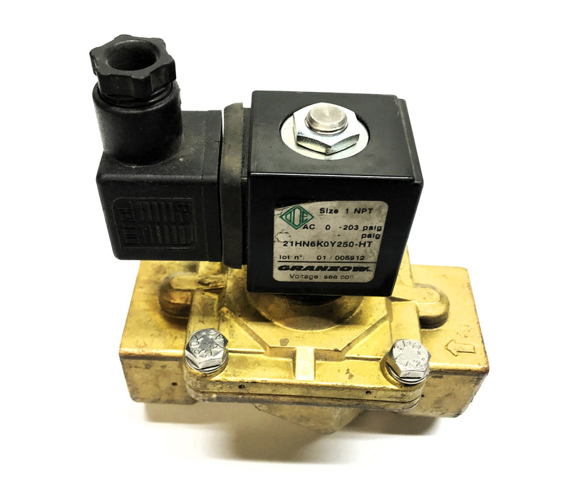 Granzow Brass Solenoid Valve 21HN6K0Y250-HT USED