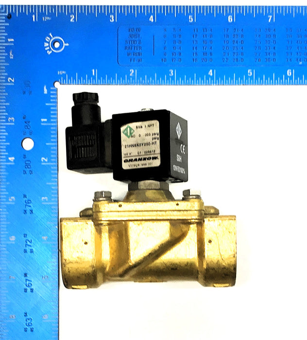 Granzow Brass Solenoid Valve 21HN6K0Y250-HT USED