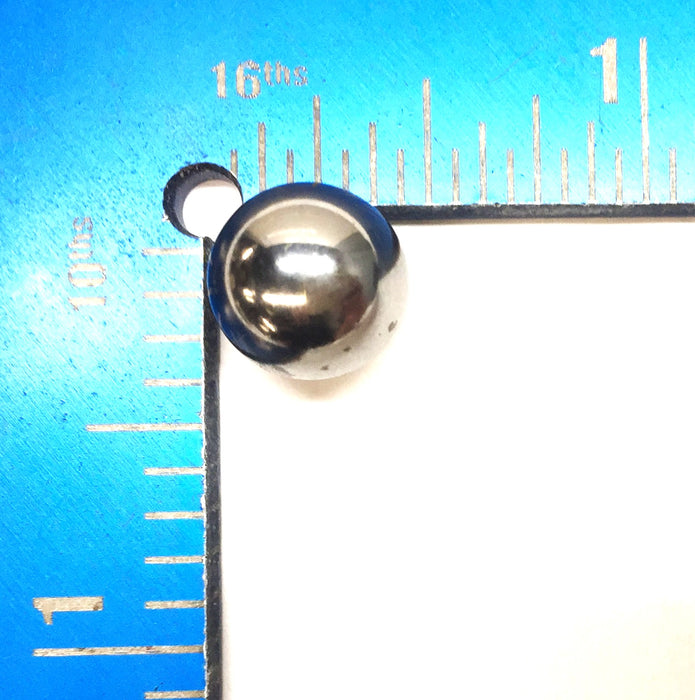 Army-Denn. Mfg. 27/64" Steel Ball Bearing Pk. (5pc) 3110-100-6184 [Lot of 5] NOS