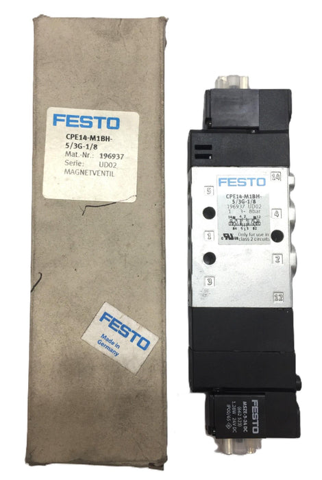 Festo Series: UD02 Solenoid Valve CPE14-M1BH-5/3G-1/8 (196937) USED