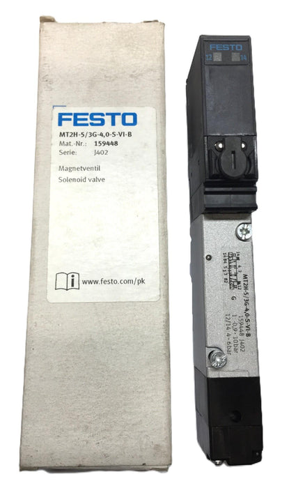 Festo Series: J402 Solenoid Valve MT2H-5/3G-4,0-S-VI-B (159448) NOS