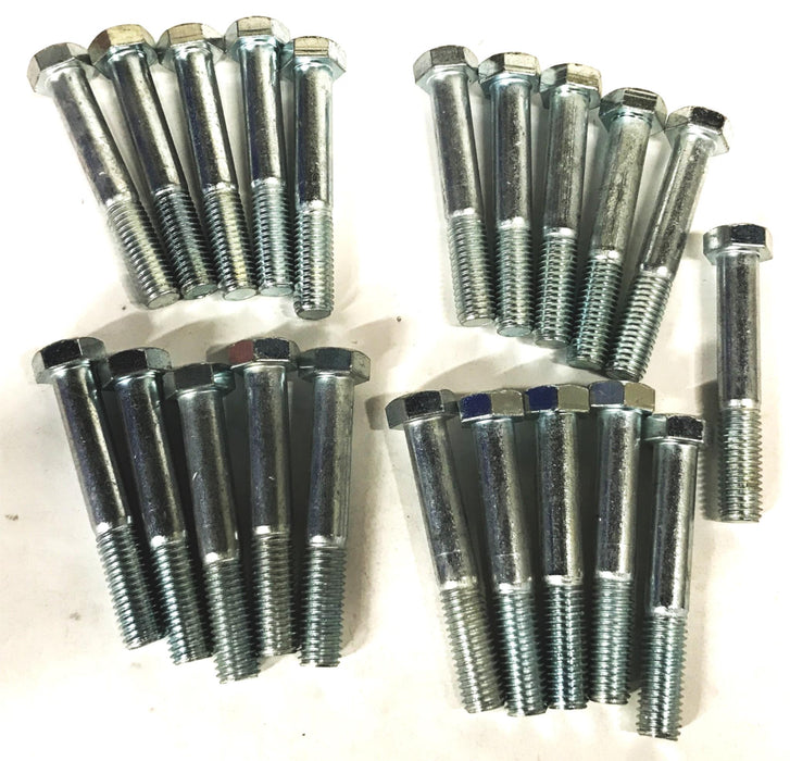 Unbranded 1/2-20 x 3-1/4 inch Zinc Plated Hex Bolt [Lot of 21] NOS