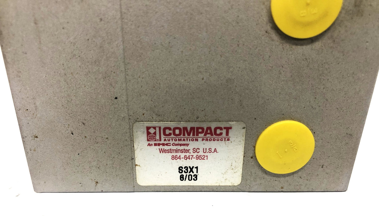 Compact Square Body Cylinder S3X1 6/03 USED