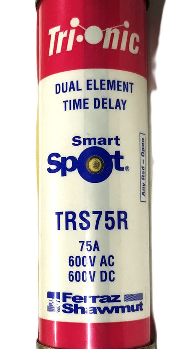 Ferraz Shawmut Duel Element Time Delay Fuse TRS75R [Lot of 2] NOS