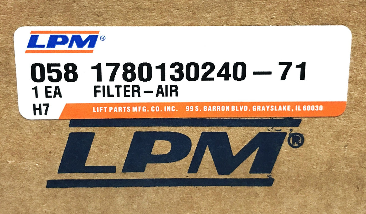 LPM Forklift Air Filter 1780130240-71 NOS