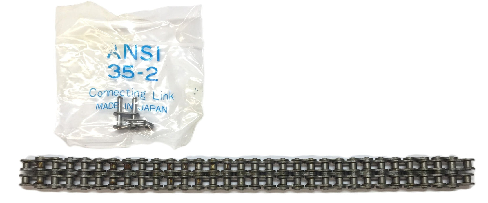 HKK Chain 1' Double Roller Chain with Connecting Link RC035R2X NOS