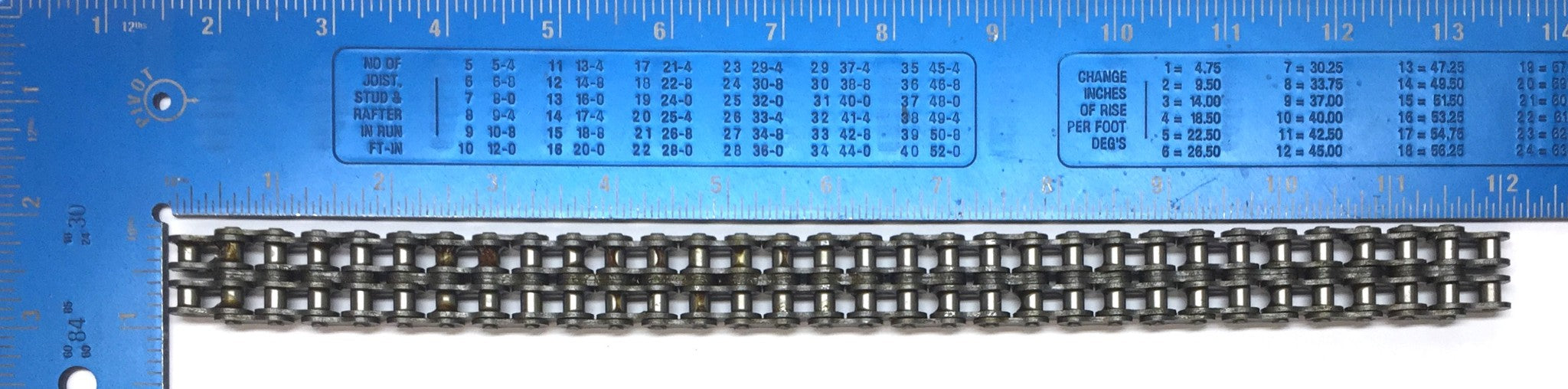 HKK Chain 1' Double Roller Chain with Connecting Link RC035R2X NOS